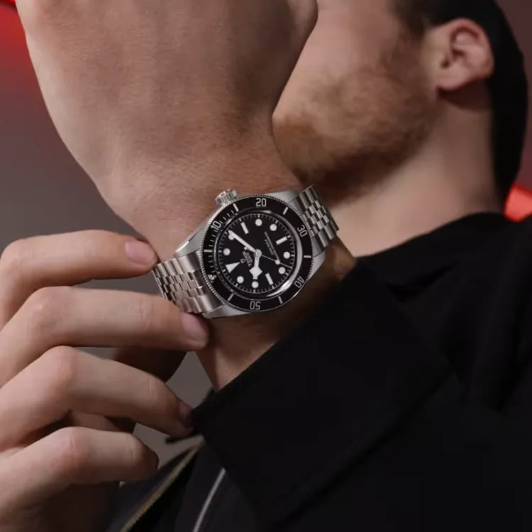 TUDOR Automatic Mechanical Movement Men's Watches Watch 41mm Black Dial Stainless Steel Case Stainless Steel Watchband-3
