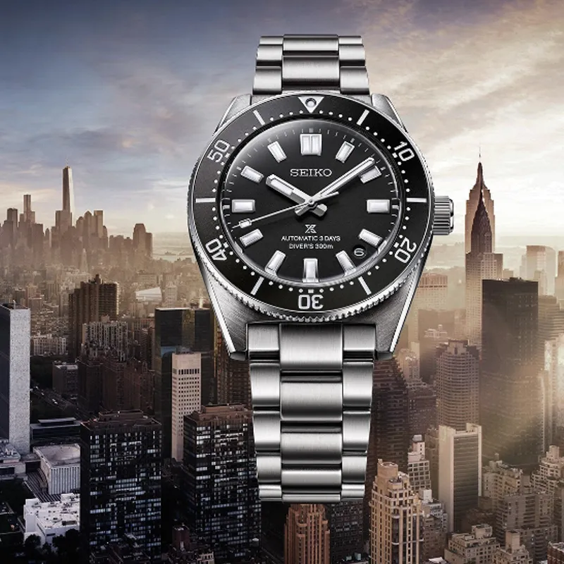 SEIKO PROSPEX Collection Automatic Mechanical Movement Stainless Steel Strap Watch 40mm Men's Watches Black Dial-2