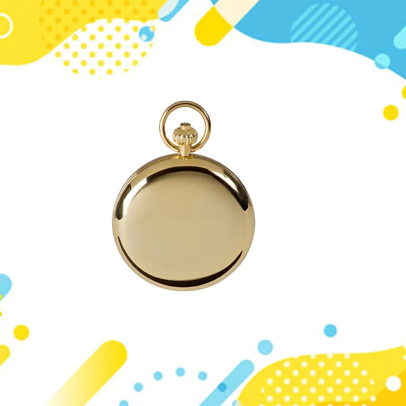 RAPPORT Manual Mechanical Movement Metal Pocket Watch 52mm Unisex Gold-4
