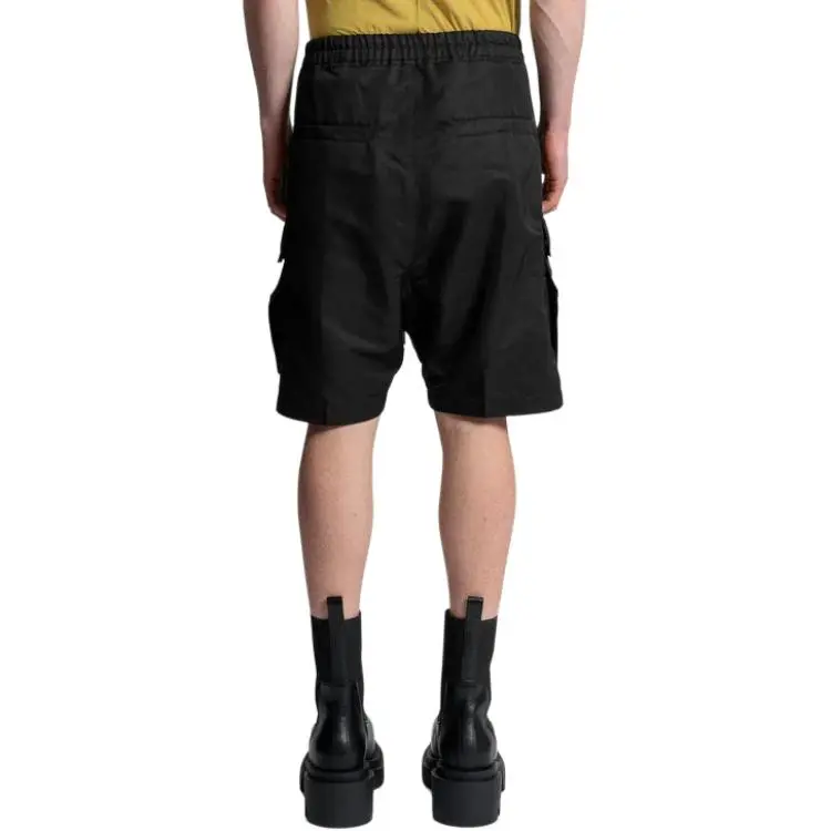 RICK OWENS Casual Shorts Men Black-4