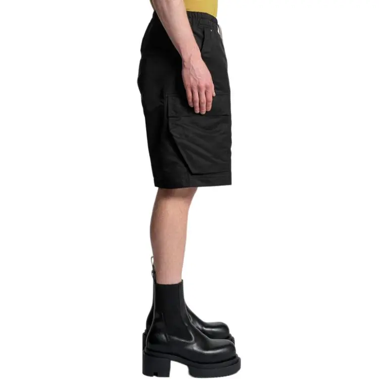 RICK OWENS Casual Shorts Men Black-3