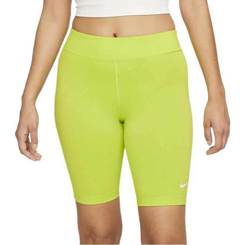 Nike Sportswear Essentials Series Casual Shorts Women's Yellow Green-3