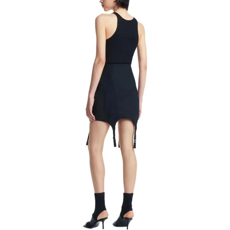 DION LEE E Hoop Ribbed Tank Top-2
