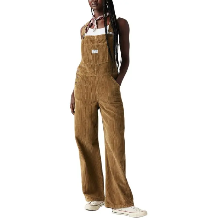 Levis Overalls Women's Brown-3