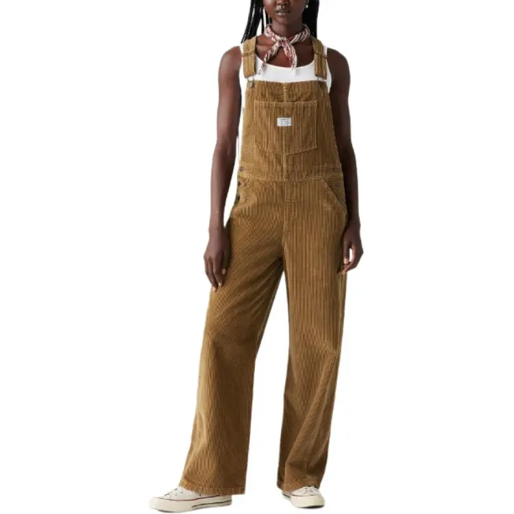 Levis Overalls Women's Brown-2