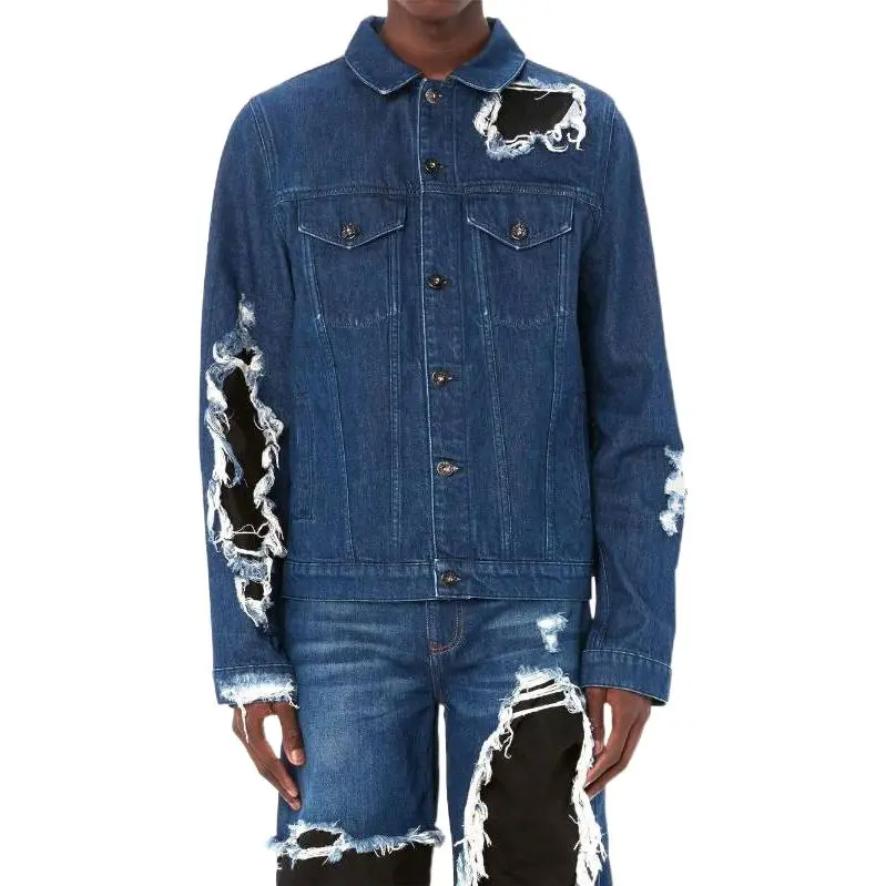 JW Anderson Distressed Button Up Denim Jacket-3