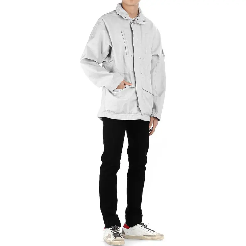 STONE ISLAND Jackets Coats Men's Gray White-2