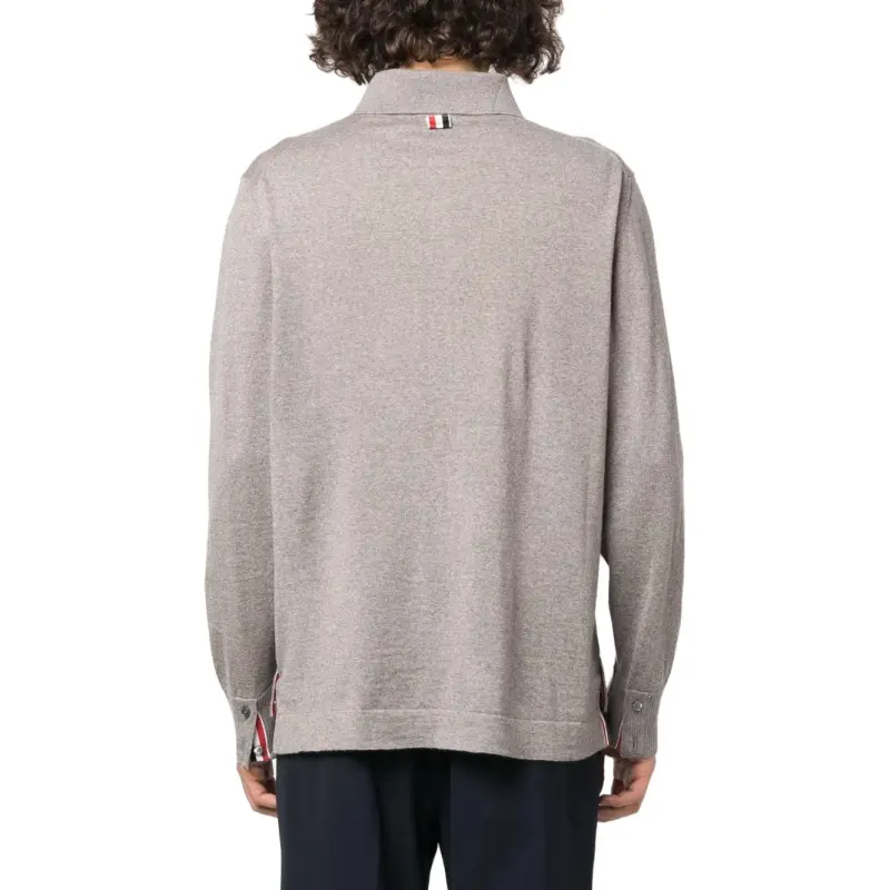 THOM BROWNE· Sweater Men's Taupe-4