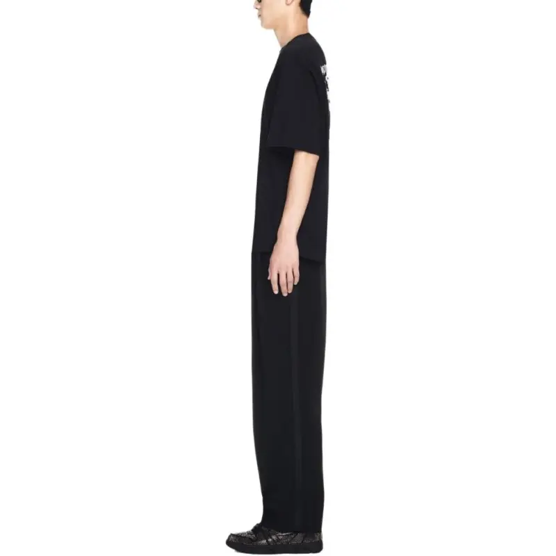 OFF WHITE Tattoo Arrow embroidery Cotton T shirt-6