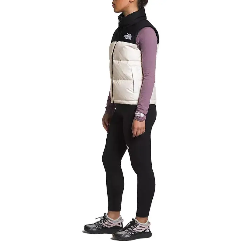 THE NORTH FACE 1996 Retro Nuptse Vest White Dune/TNF Black-3