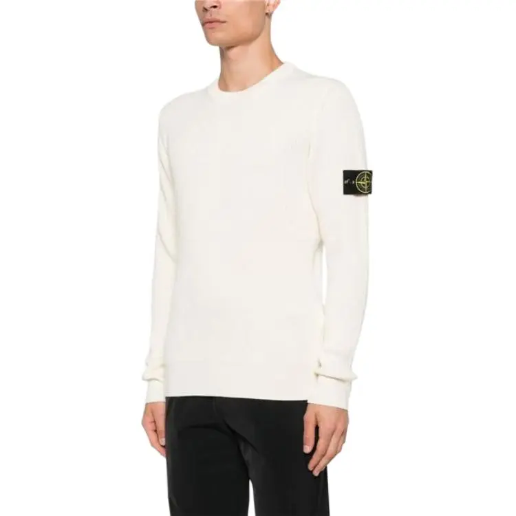 STONE ISLAND Logo Patch Crewneck Jumper-3