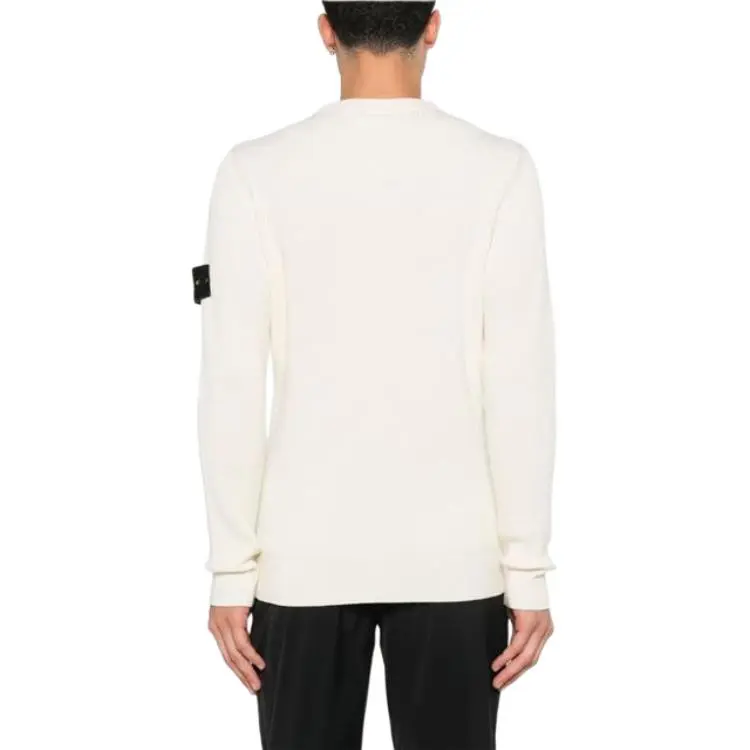 STONE ISLAND Logo Patch Crewneck Jumper-4