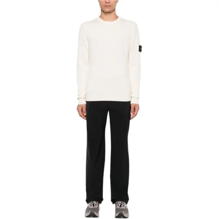STONE ISLAND Logo Patch Crewneck Jumper-2