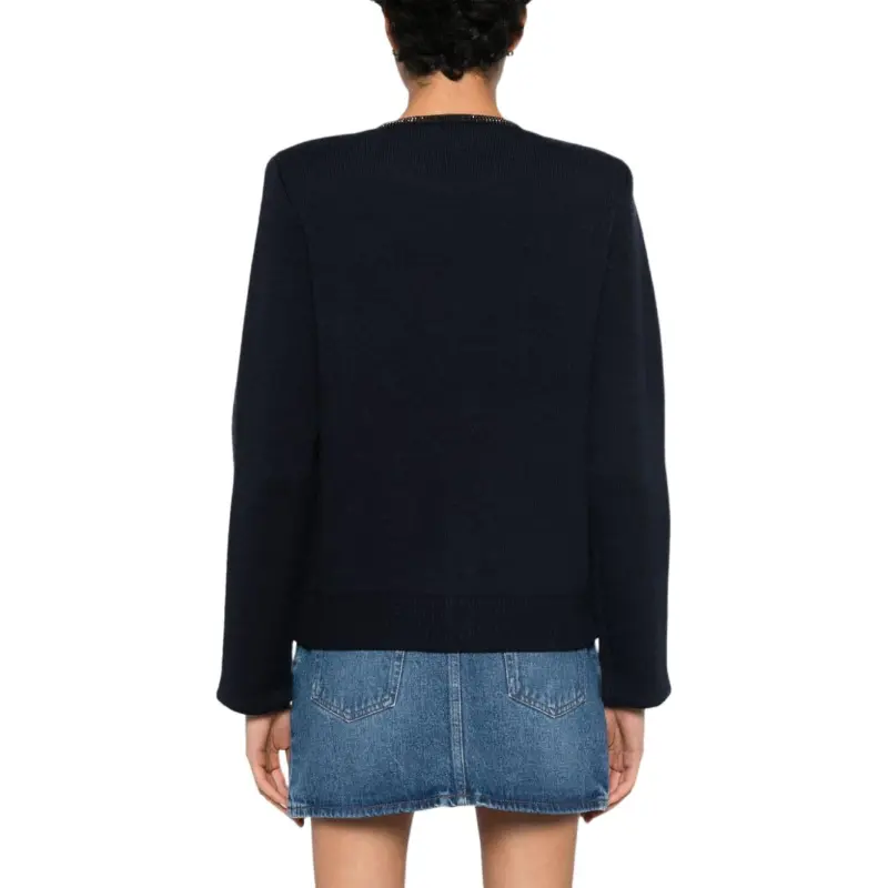 Self portrait Embellished Knitted Cardigan-4