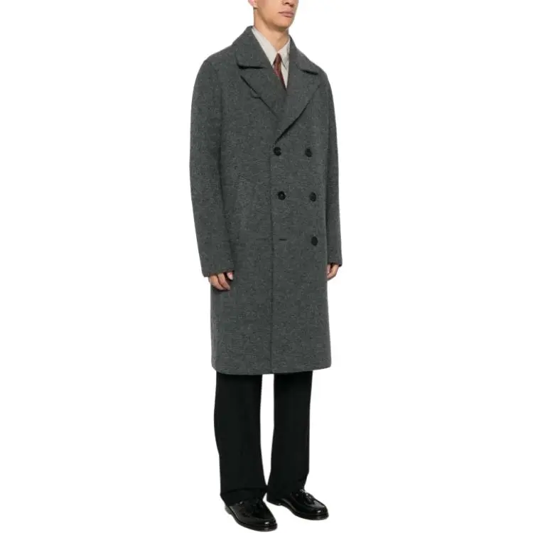 HARRIS WHARF LONDON Virgin Wool Peacoat-2