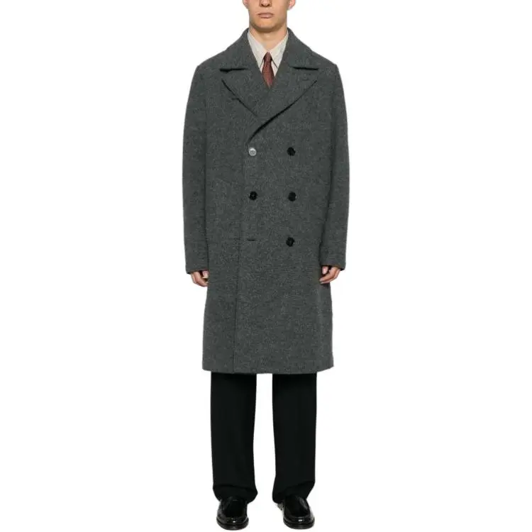 HARRIS WHARF LONDON Virgin Wool Peacoat-1