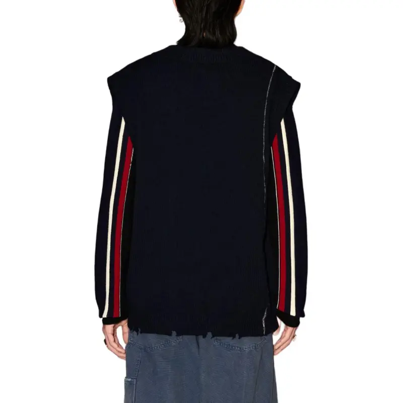 AMBUSH Logo Patch Raw Edge Knitted Vest-4