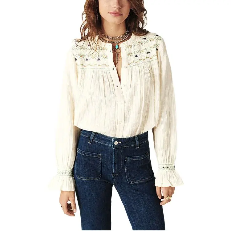 BA&SH Shirts Women's Ecru-2