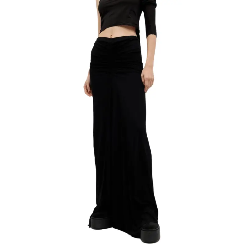 RICK OWENS Lilies Gonna Poppy Skirt Black-2