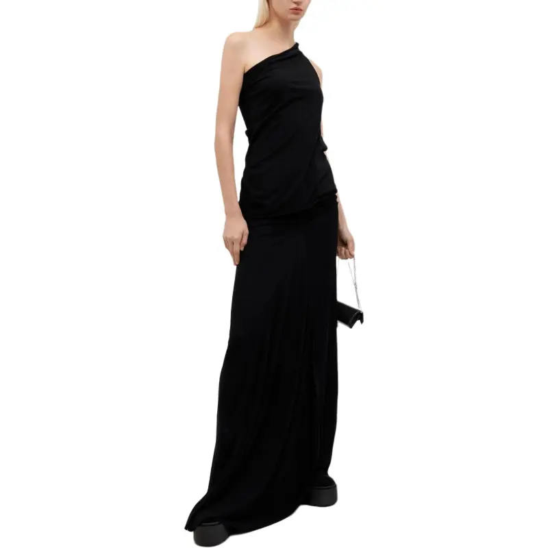 RICK OWENS Lilies Gonna Poppy Skirt Black-1