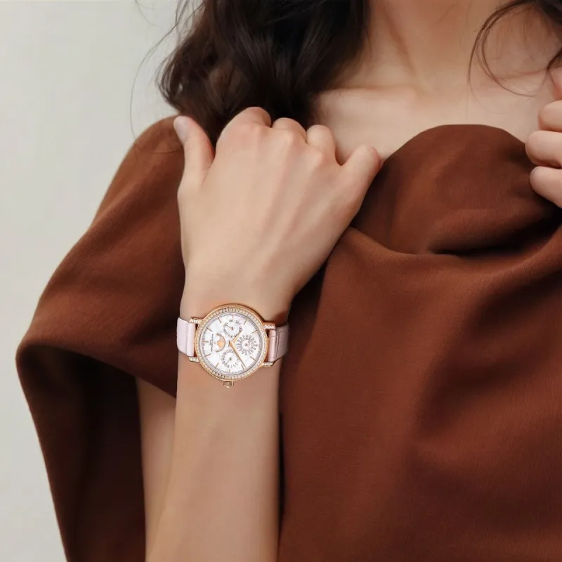 VACHERON CONSTANTIN TRADITIONNELLE Automatic Mechanical Movement Women's Watch 36.5mm White Dial-3