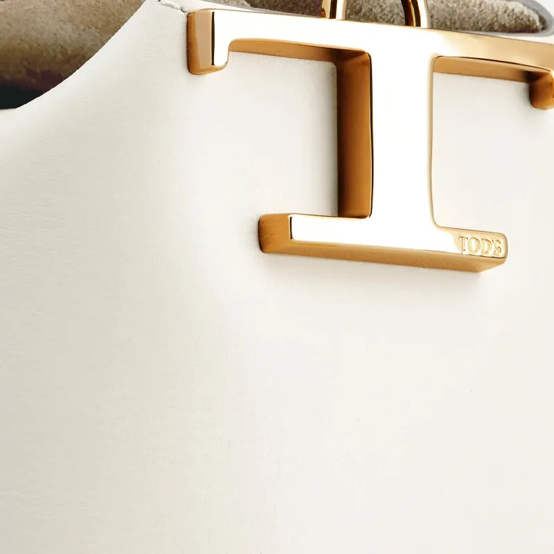 TOD'S Leather Handbag Regular Women's Cream-4
