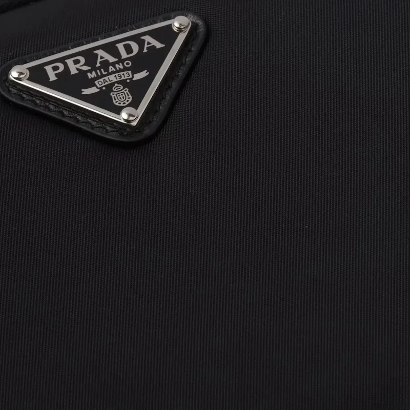 PRADA Nylon Wallet Mini Women's Black-4
