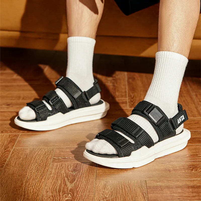 Anta Bastard Beach Sandals Men's Black-4