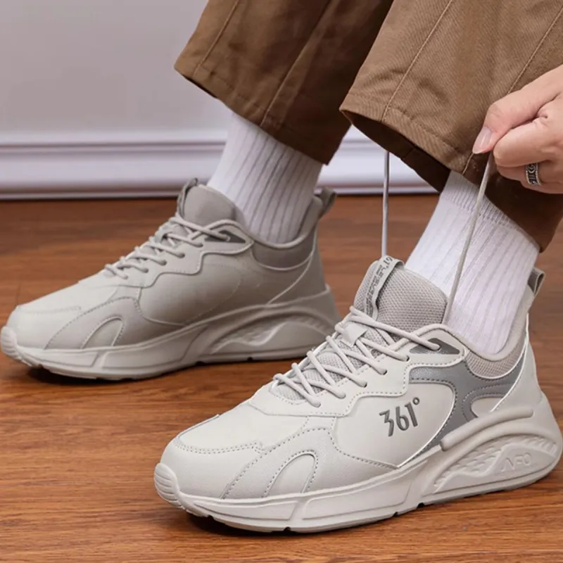 361° Anti-Slip Wear-Resistant Low-Top Casual Running Shoes Men's Gray-2