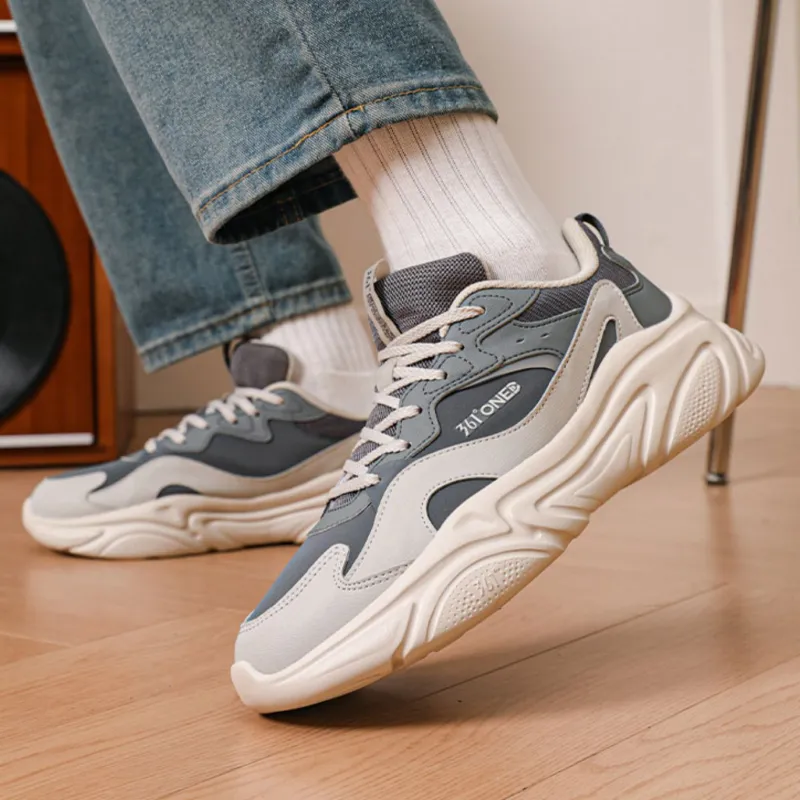 361° Wear resistant And Lightweight Low Top Casual Shoes Men's Gray-3