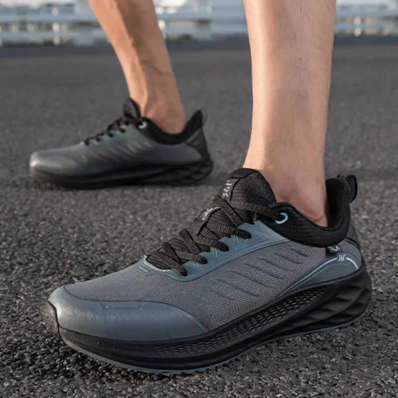 361° Rain Block 6.0 Cushioned Slip Resistant Low Top Casual Running Shoes Men's Gray Black-1
