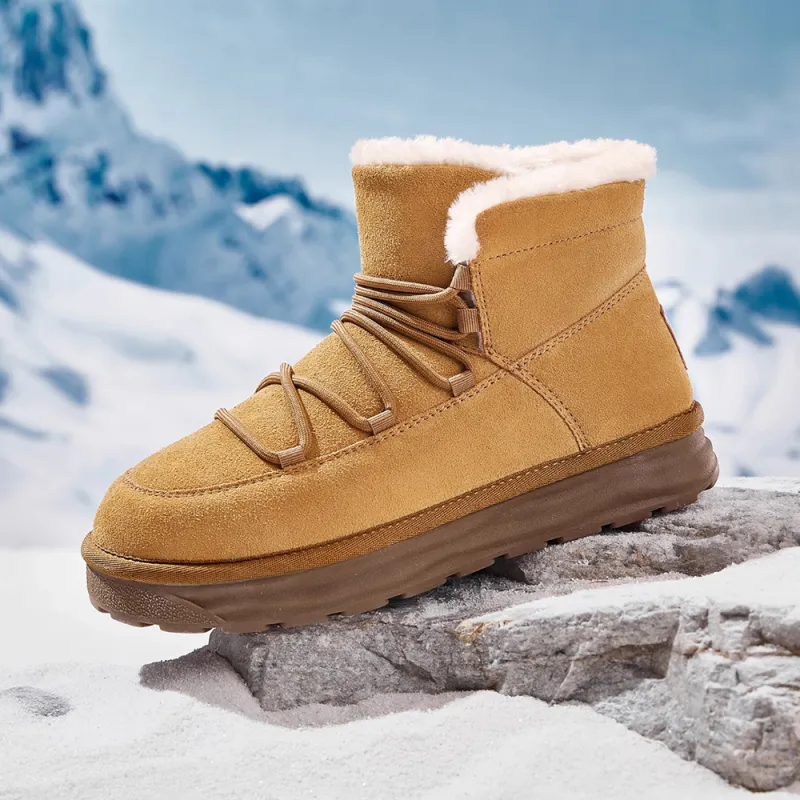 CAMEL Abrasion-Resistant Slip-Resistant Short Snow Boots Men's-1