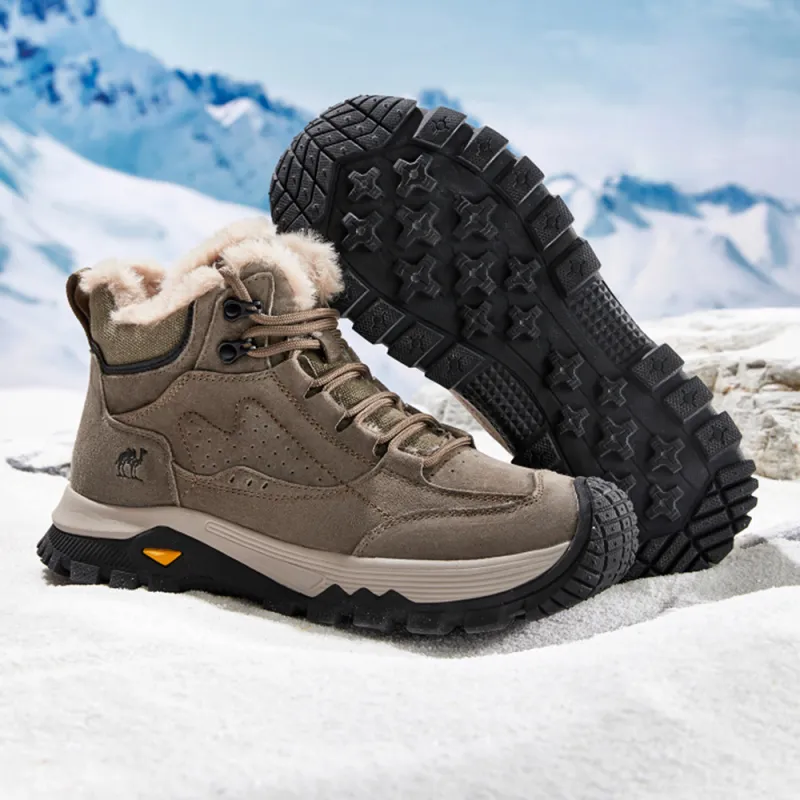CAMEL Warm Slip-Resistant Short Outdoor Boots 4CM Men's-4