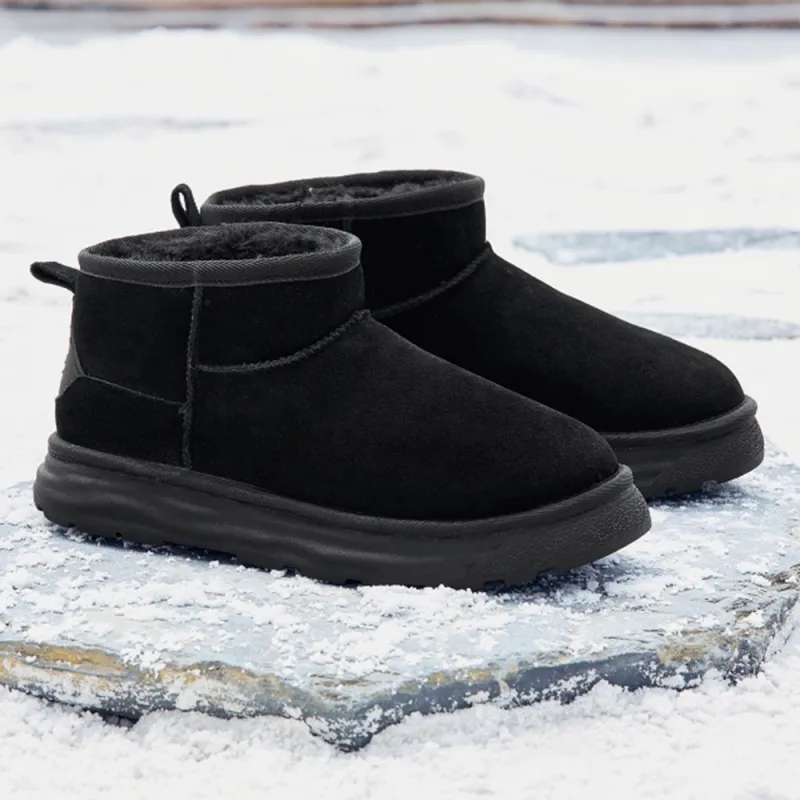 CAMEL Warm Slip-Resistant Ankle-Length Snow Boots Men's-3