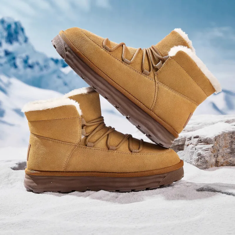 CAMEL Abrasion-Resistant Slip-Resistant Short Snow Boots Men's-2