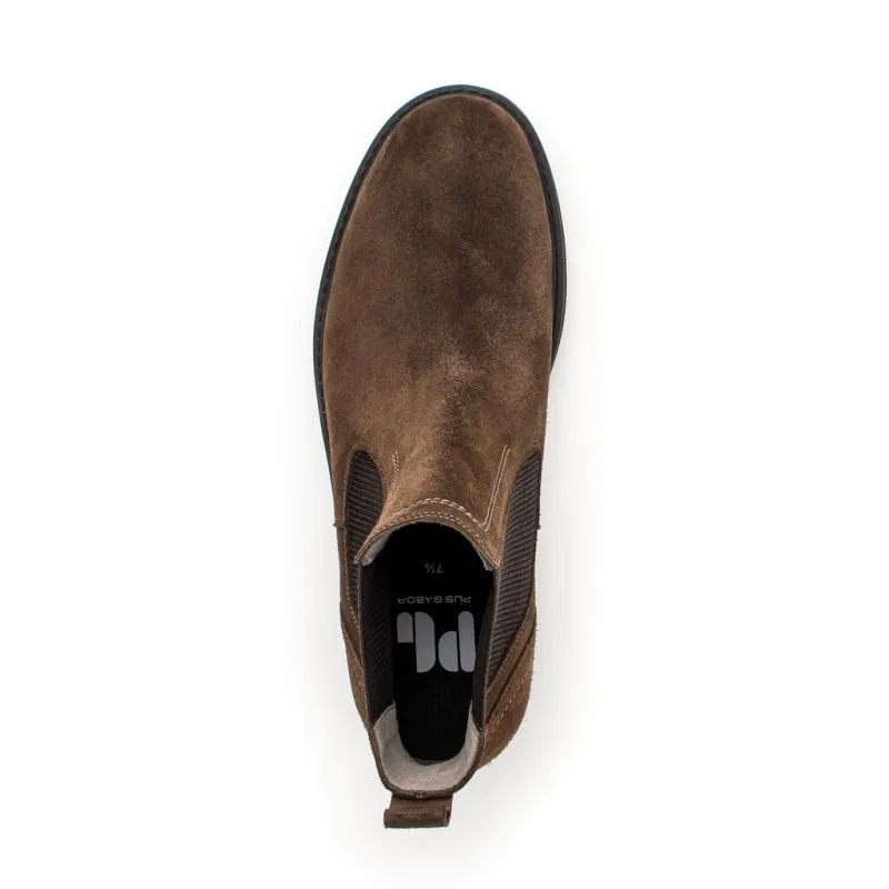 Gabor Pius Short Chelsea Boots 3cm Men's Brown-3