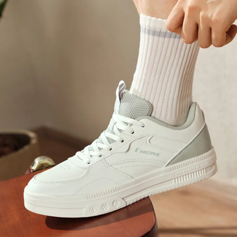 361° Air Force One Water-Resistant Lightweight Low-Top Skateboard Shoes Women's White Green-2
