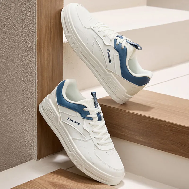 361° Air Force One Water Resistant Lightweight Low Top Skateboard Shoes Men's White Blue-2