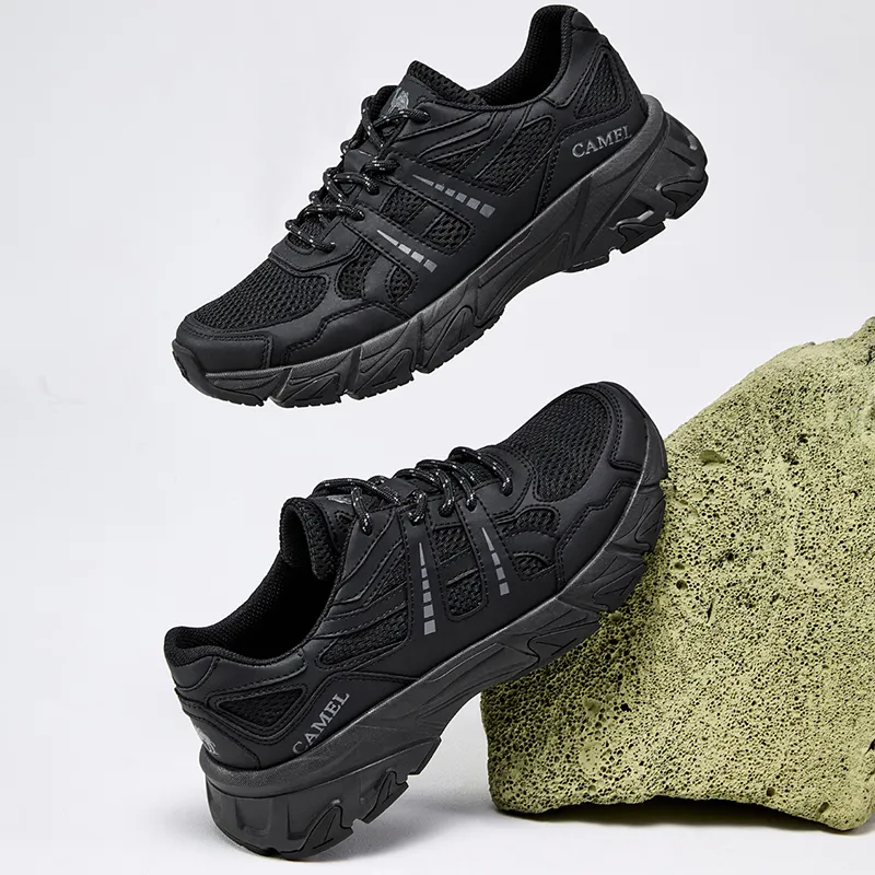 CAMEL Breathable Height Increasing Low-Top Trekking Shoes Men's-13