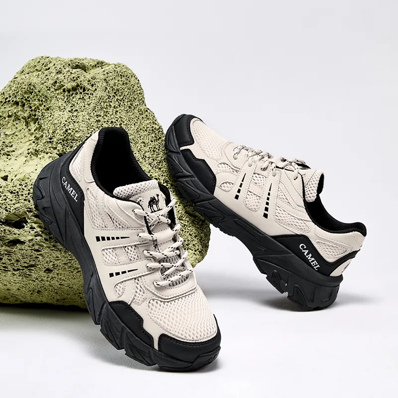 CAMEL Breathable Height Increasing Low-Top Trekking Shoes Men's-6