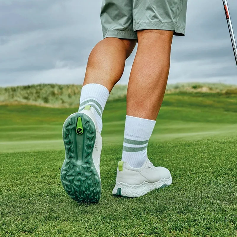 Ecco GOLF BIOM H5 Anti Slip Wear Resistant Low Top Golf Shoes Men's White-4