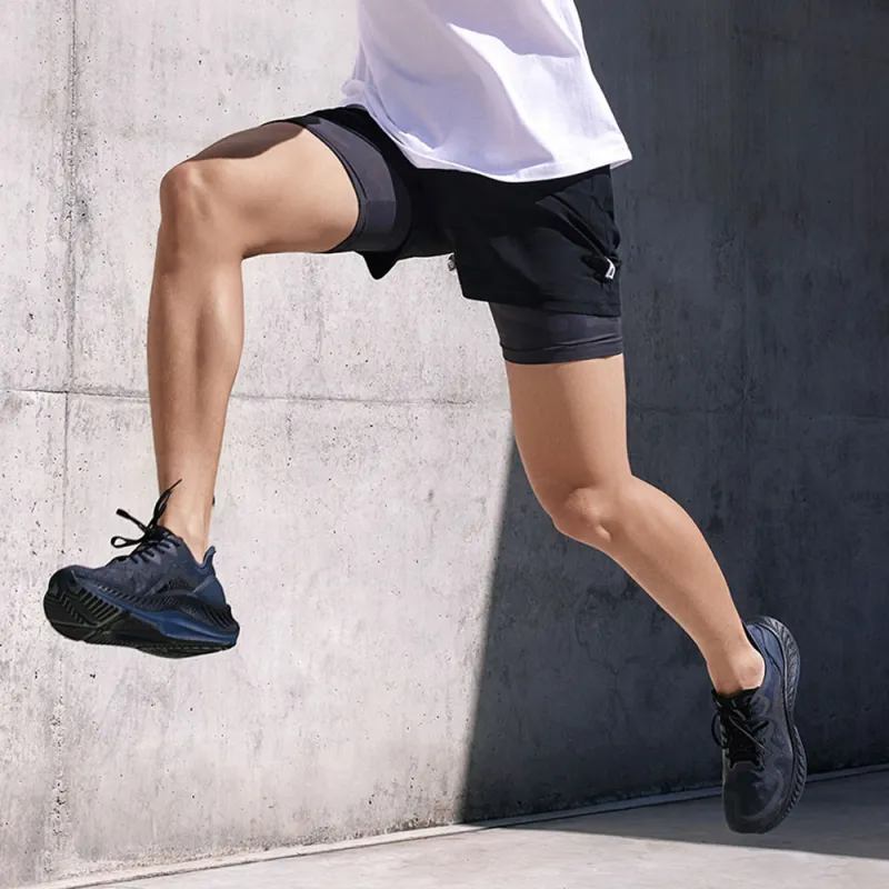 FREE TIE Cushioning Lightweight Low Top Carbon Plate Casual Sprint Running Shoes Men's Black-2