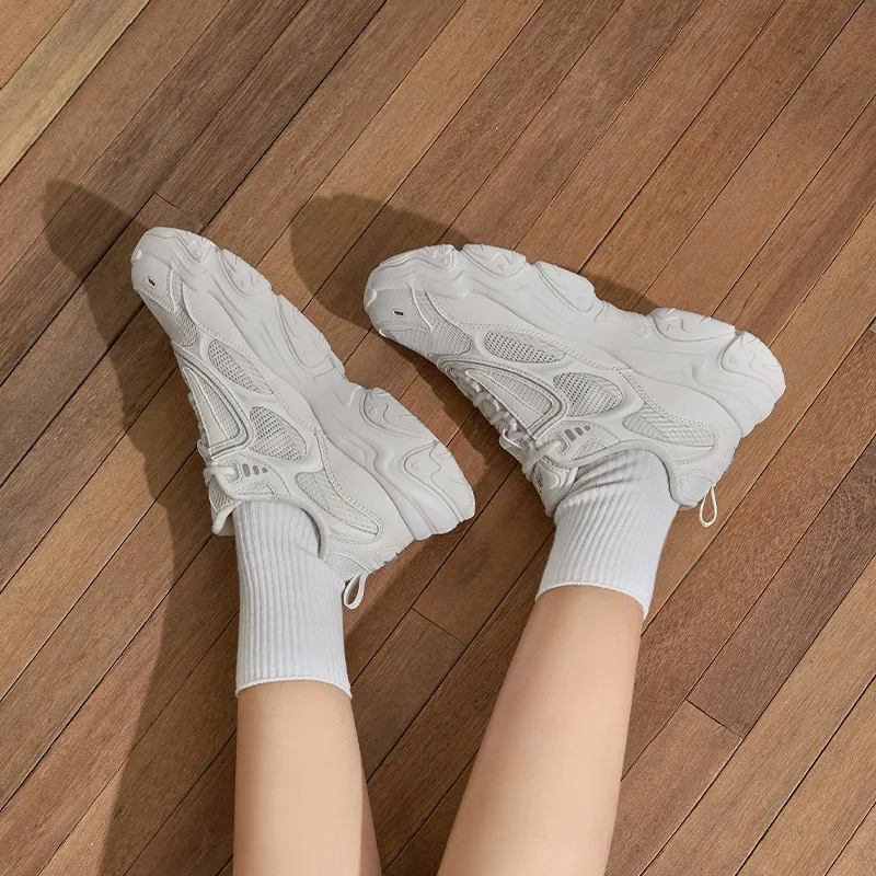 CAMEL Anti Slip And Wear Resistant Height Increasing Low Top Chunky Sneakers Women's-9