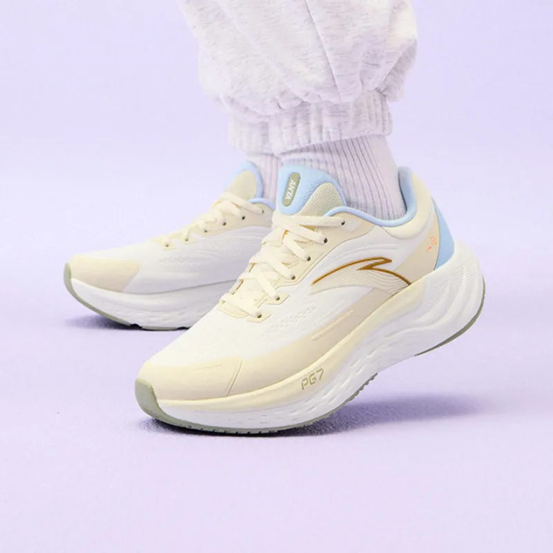 Anta Travel Step PG7 Rebound Low Top City Commute Running Shoes Women's Ecru-2