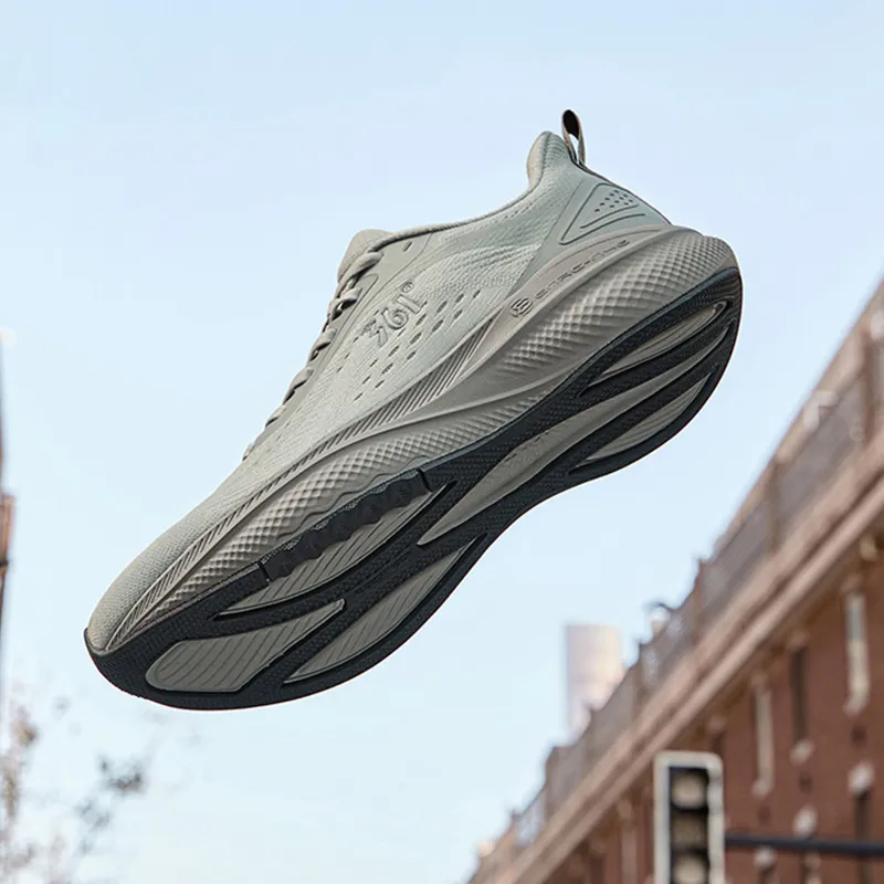 361° Starpath Cushioning Slip Resistant Low Top Casual City Commute Running Shoes Men's Gray-2