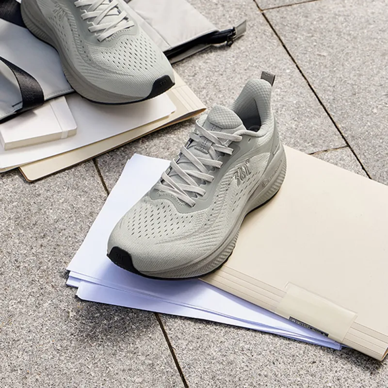 361° Starpath Cushioning Slip Resistant Low Top Casual City Commute Running Shoes Men's Gray-1