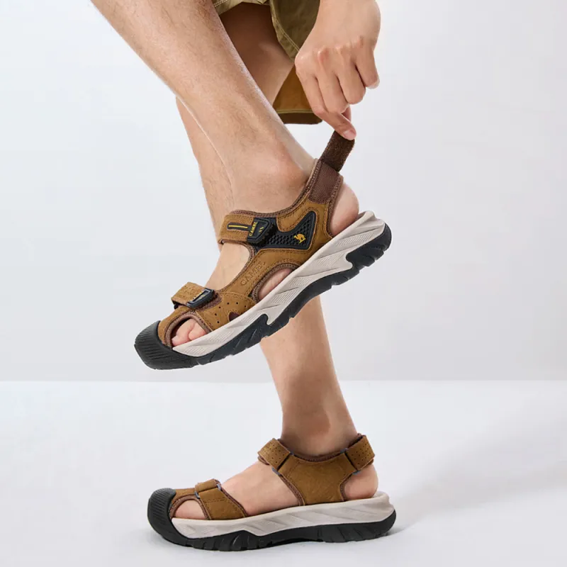 CAMEL Beach Sandals Men Midnight Black, Bronze-7