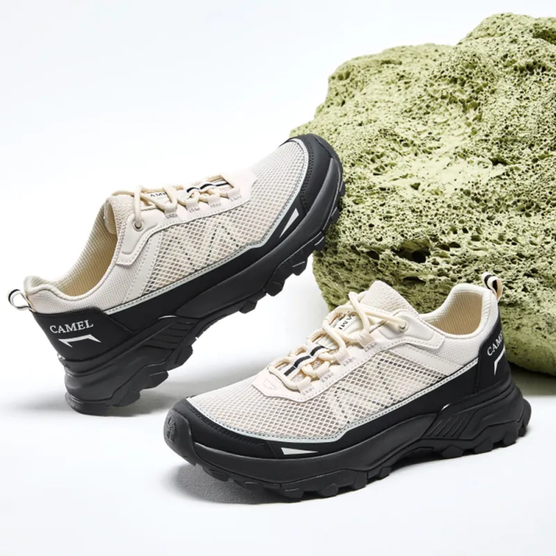 CAMEL Breathable Height Increase Low Top Hiking Shoes Men's-2