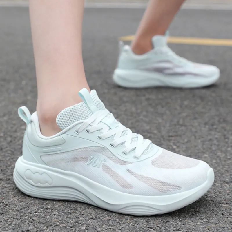 361° Feather Cushioning And Breathable Low Top Casual Running Shoes Women's Cyan-3