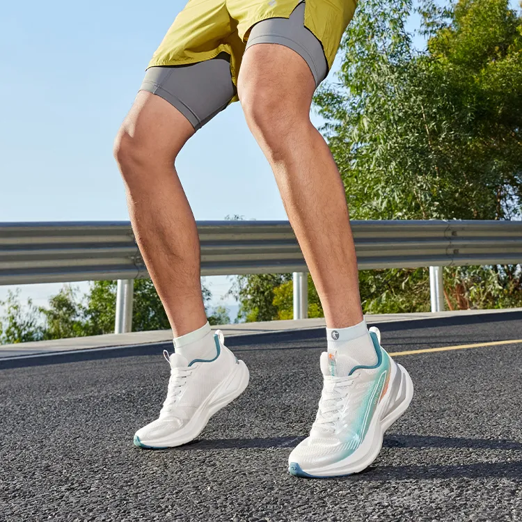 QIAODAN Cushioning, Slip Resistant, And Breathable Low Top Casual Running Shoes Men's White-2